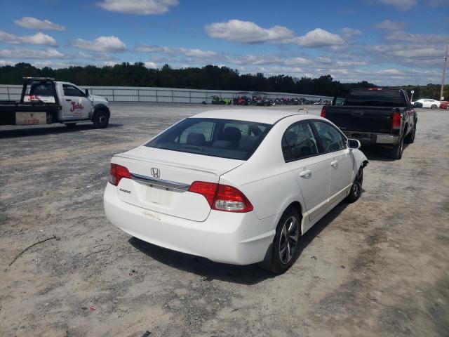 2HGFA1F60AH517161 - 2010 HONDA CIVIC LX-S WHITE photo 4