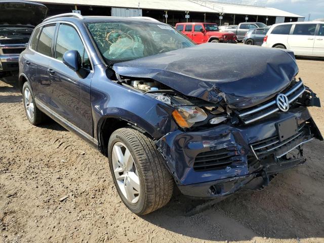 WVGEF9BP5DD010634 - 2013 VOLKSWAGEN TOUAREG V6 BLUE photo 1