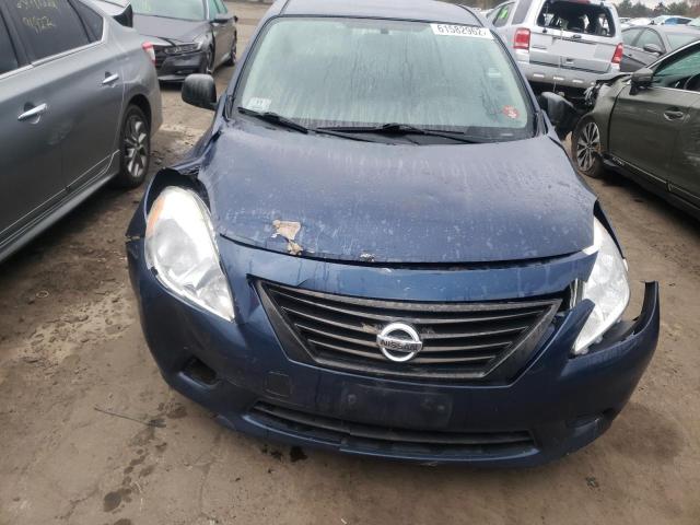 3N1CN7AP2DL847830 - 2013 NISSAN VERSA S BLUE photo 9