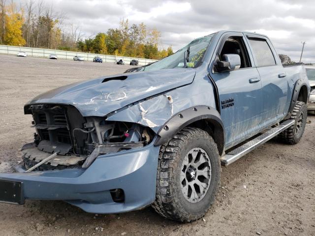 1C6RR7MT3FS781675 - 2015 RAM 1500 SPORT BLUE photo 2