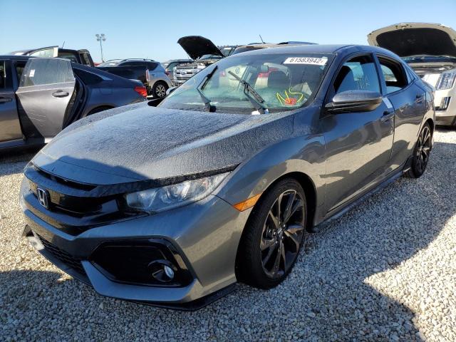 SHHFK7H42JU205549 - 2018 HONDA CIVIC SPOR GRAY photo 2