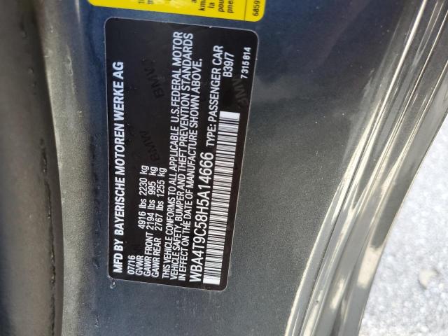 WBA4T9C58H5A14666 - 2017 BMW 440I Czarny zdjęcie 10