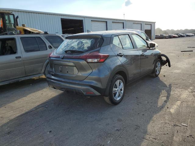 3N1CP5BV6NL528024 - 2022 NISSAN KICKS S GRAY photo 4