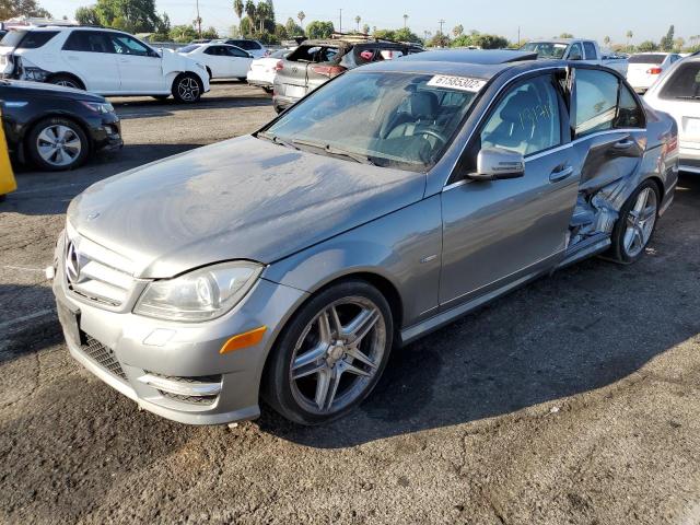 WDDGF4HB2CR236357 - 2012 MERCEDES-BENZ C 250 GRAY photo 2