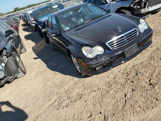 WDBRF40J65F626841 - 2005 MERCEDES-BENZ C 230K SPO BLACK photo 1