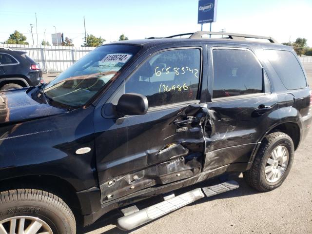 4M2CU87197KJ00797 - 2007 MERCURY MARINER PR BLACK photo 9