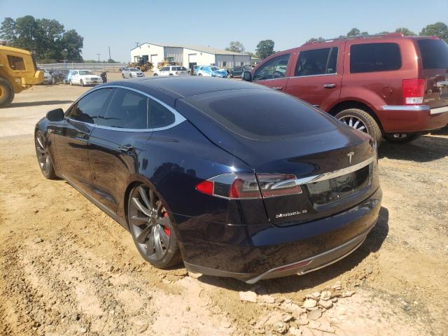 5YJSA1DPXDFP04300 - 2013 TESLA MODEL S Կապույտ լուսանկար 3