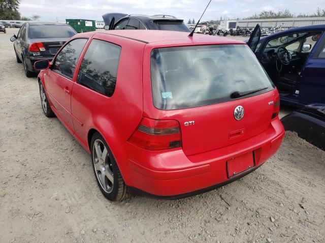 9BWPG61J914067572 - 2001 VOLKSWAGEN GTI GLX RED photo 3