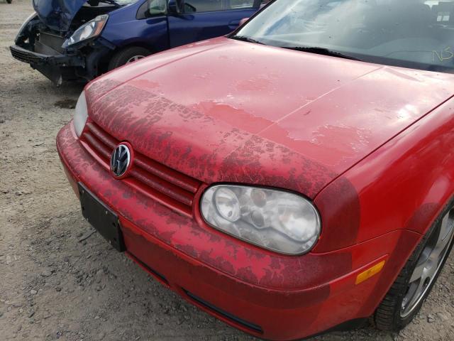 9BWPG61J914067572 - 2001 VOLKSWAGEN GTI GLX RED photo 9