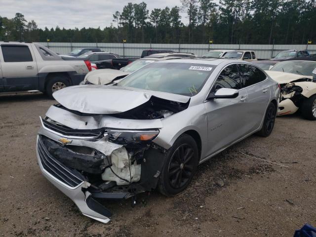 1G1ZD5STXJF171149 - 2018 CHEVROLET MALIBU LT SILVER photo 2