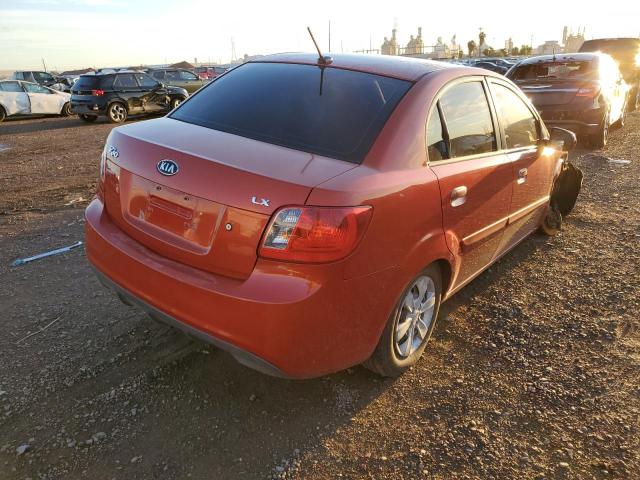 KNADH4A35B6912601 - 2011 KIA RIO BASE RED photo 4