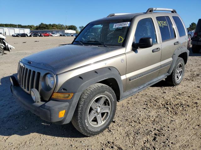 1J4GL38K35W624385 - 2005 JEEP LIBERTY RE TAN photo 2