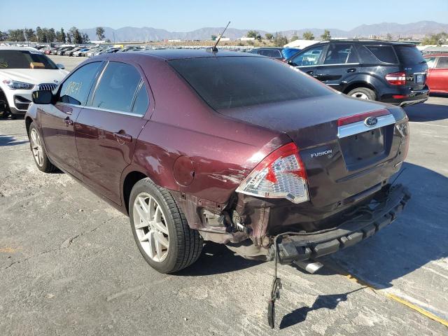 3FAHP0JG5BR131847 - 2011 FORD FUSION SEL MAROON photo 3