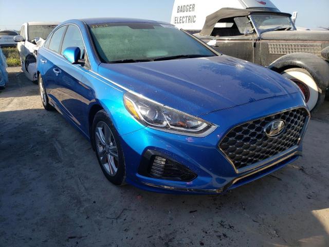 5NPE34AF0KH737521 - 2019 HYUNDAI SONATA LIM BLUE photo 1