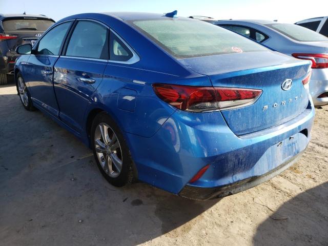 5NPE34AF0KH737521 - 2019 HYUNDAI SONATA LIM BLUE photo 3