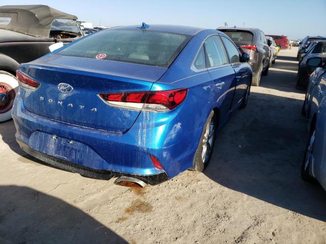 5NPE34AF0KH737521 - 2019 HYUNDAI SONATA LIM BLUE photo 4