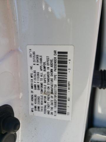 19UUB2F79FA007738 - 2015 ACURA TLX ADVANC WHITE photo 10