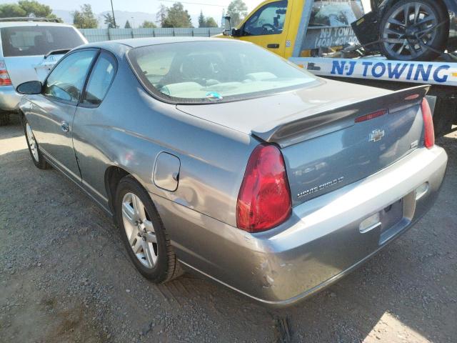 2G1WK15N179279420 - 2007 CHEVROLET MONTE CARL ნაცრისფერი ფოტო 3