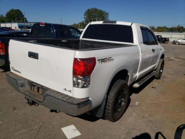 5TFBV54127X021783 - 2007 TOYOTA TUNDRA DOU WHITE photo 4