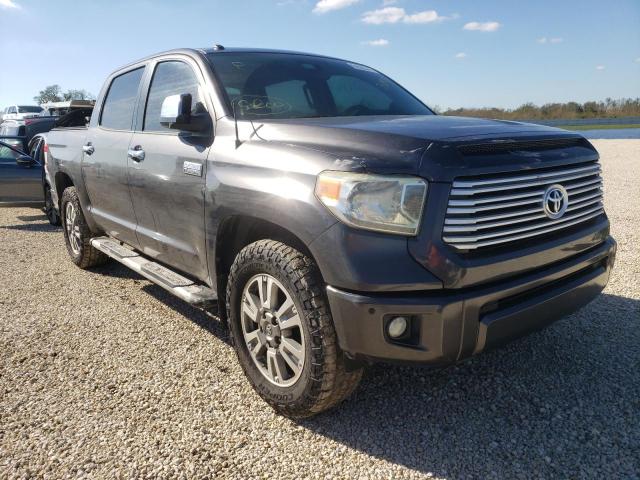 5TFAW5F13EX350964 - 2014 TOYOTA TUNDRA CRE GRAY photo 1