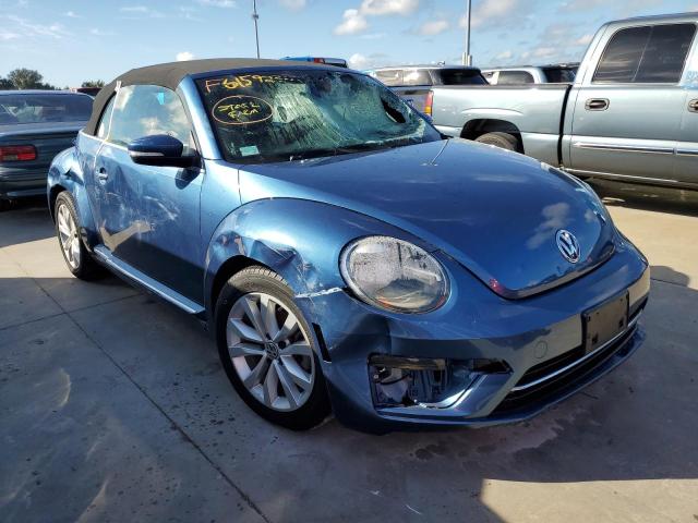 3VW517AT5HM807219 - 2017 VOLKSWAGEN BEETLE S/S BLUE photo 1