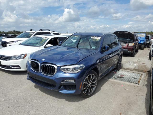 5UXTR7C58KLF35311 - 2019 BMW X3 SDRIVE3 BLUE photo 2