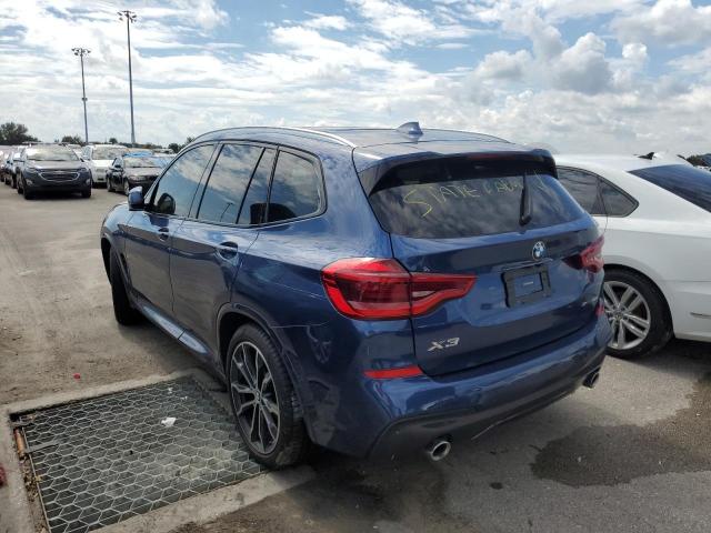 5UXTR7C58KLF35311 - 2019 BMW X3 SDRIVE3 BLUE photo 3