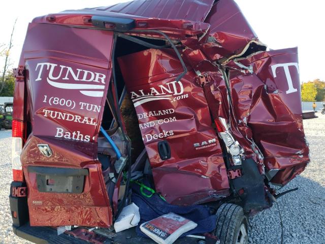 3C6LRVDG9ME565326 - 2021 RAM PROMASTER RED photo 9