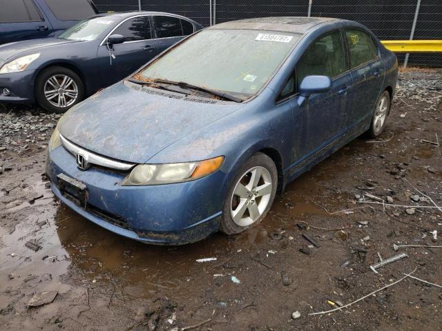 2HGFA16958H505351 - 2008 HONDA CIVIC EXL Mavi foto 2
