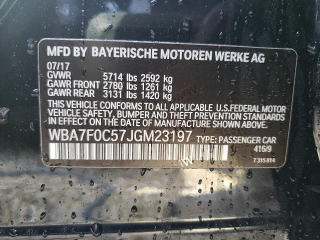 WBA7F0C57JGM23197 - 2018 BMW 750 I Azul foto 10