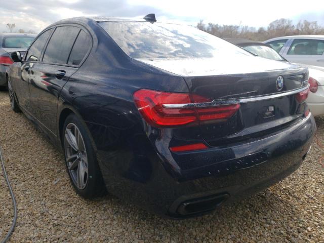 WBA7F0C57JGM23197 - 2018 BMW 750 I Azul foto 3