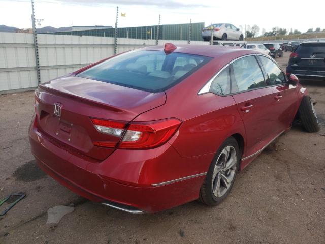 1HGCV1F51LA127363 - 2020 HONDA ACCORD EXL RED photo 4