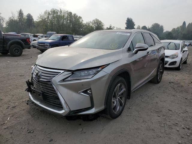 JTJDZKCA9J2012741 - 2018 LEXUS RX 350 L GRAY photo 2