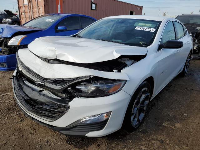 1G1ZG5ST7KF204553 - 2019 CHEVROLET MALIBU RS WHITE photo 2