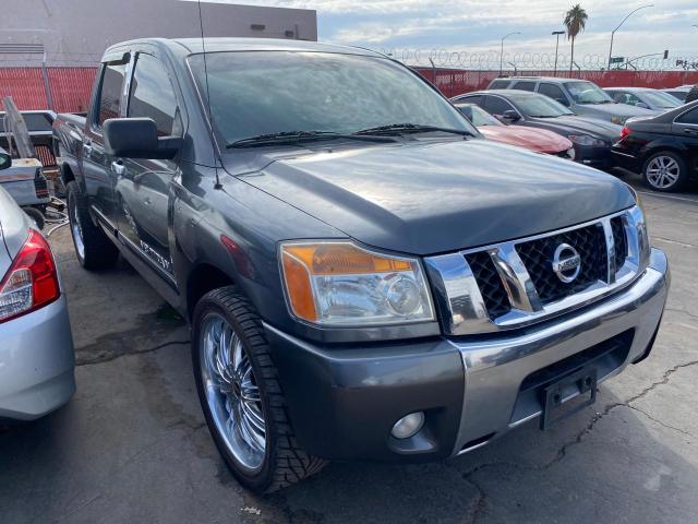 1N6BA0ED9CN315238 - 2012 NISSAN TITAN S GRAY photo 1