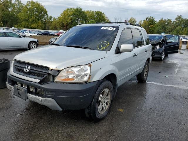 2HKYF18534H570297 - 2004 HONDA PILOT GRAY photo 2