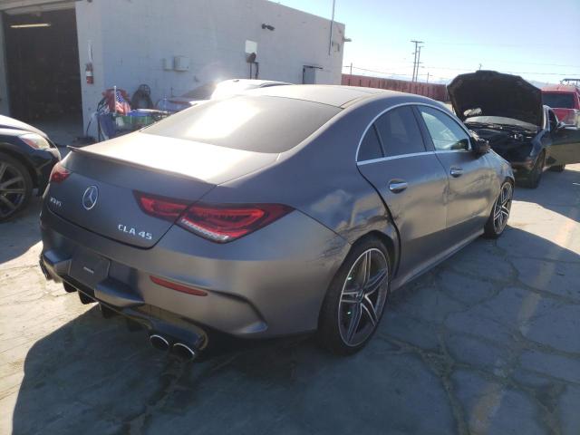 W1K5J5DB7MN177283 - 2021 MERCEDES-BENZ CLA 45 AMG GRAY photo 4