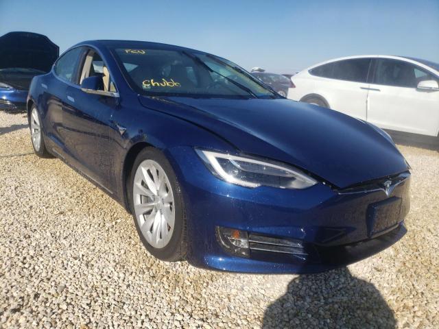 5YJSA1E28HF204435 - 2017 TESLA MODEL S Կապույտ լուսանկար 1
