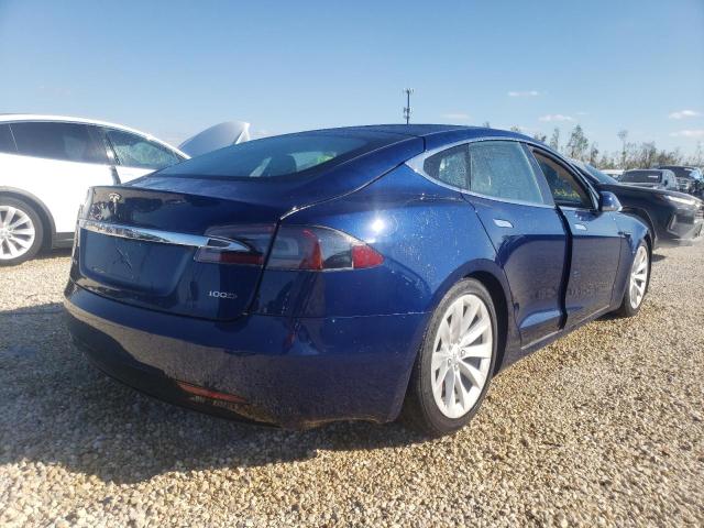 5YJSA1E28HF204435 - 2017 TESLA MODEL S Կապույտ լուսանկար 4