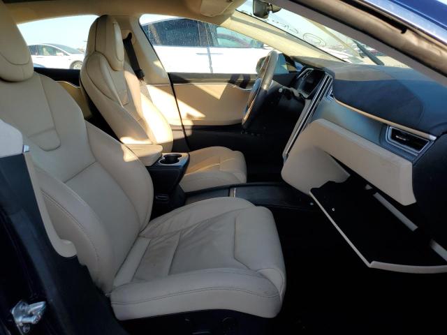 5YJSA1E28HF204435 - 2017 TESLA MODEL S Կապույտ լուսանկար 5