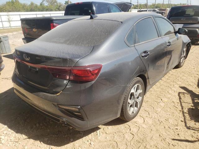 3KPF24AD3KE126649 - 2019 KIA FORTE FE GRAY photo 4