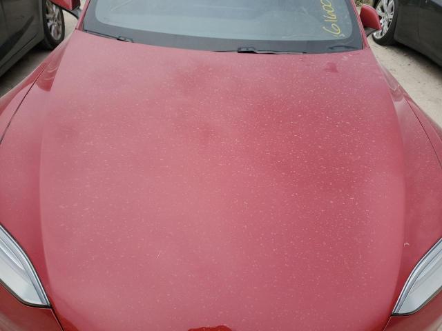 5YJSA1E61MF452698 - 2021 TESLA MODEL S Կարմիր լուսանկար 7