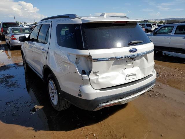 1FM5K7D83GGA26033 - 2016 FORD EXPLORER X WHITE photo 9