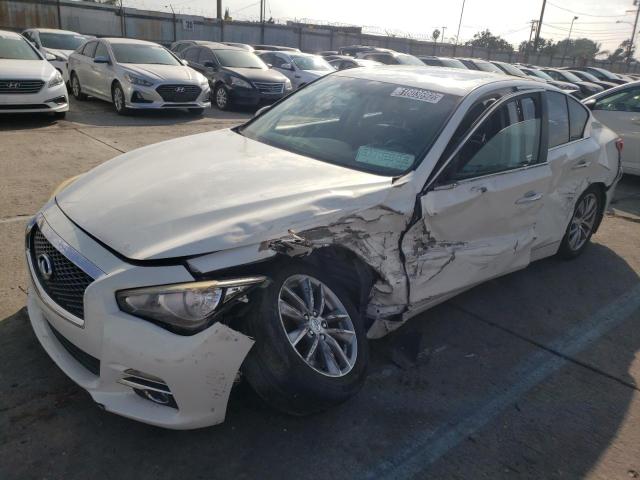 JN1BV7AP9EM687531 - 2014 INFINITI Q50 BASE WHITE photo 1