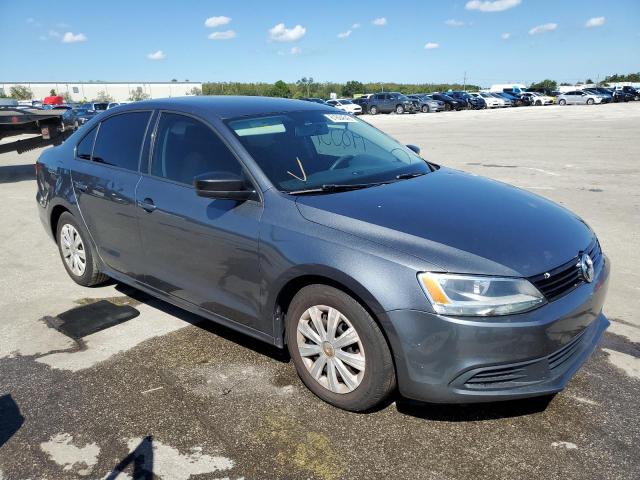 3VW2K7AJ2DM309665 - 2013 VOLKSWAGEN JETTA BASE 灰色 照片 1