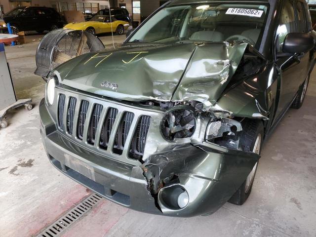 1J8FF47W17D141438 - 2007 JEEP COMPASS GREEN photo 9