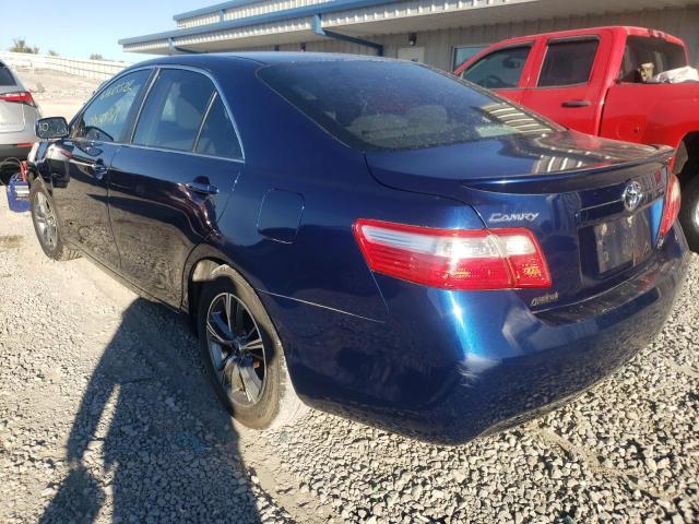 4T1BE46K67U187298 - 2007 TOYOTA CAMRY CE BLUE photo 3