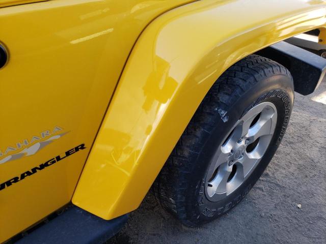 1C4AJWBG3FL686881 - 2015 JEEP WRANGLER S YELLOW photo 9
