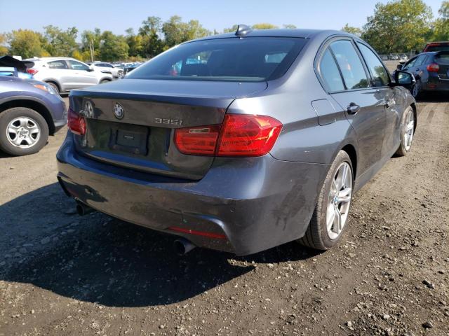 WBA3B9C58DF801133 - 2013 BMW 335 XI GRAY photo 4
