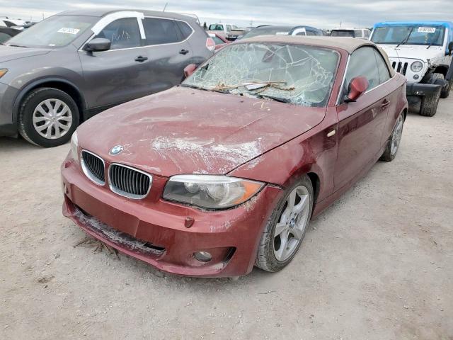 WBAUL7C5XDVU08679 - 2013 BMW 128 I BURGUNDY photo 2